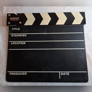Classic Black Film Clapperboard - Videoboard